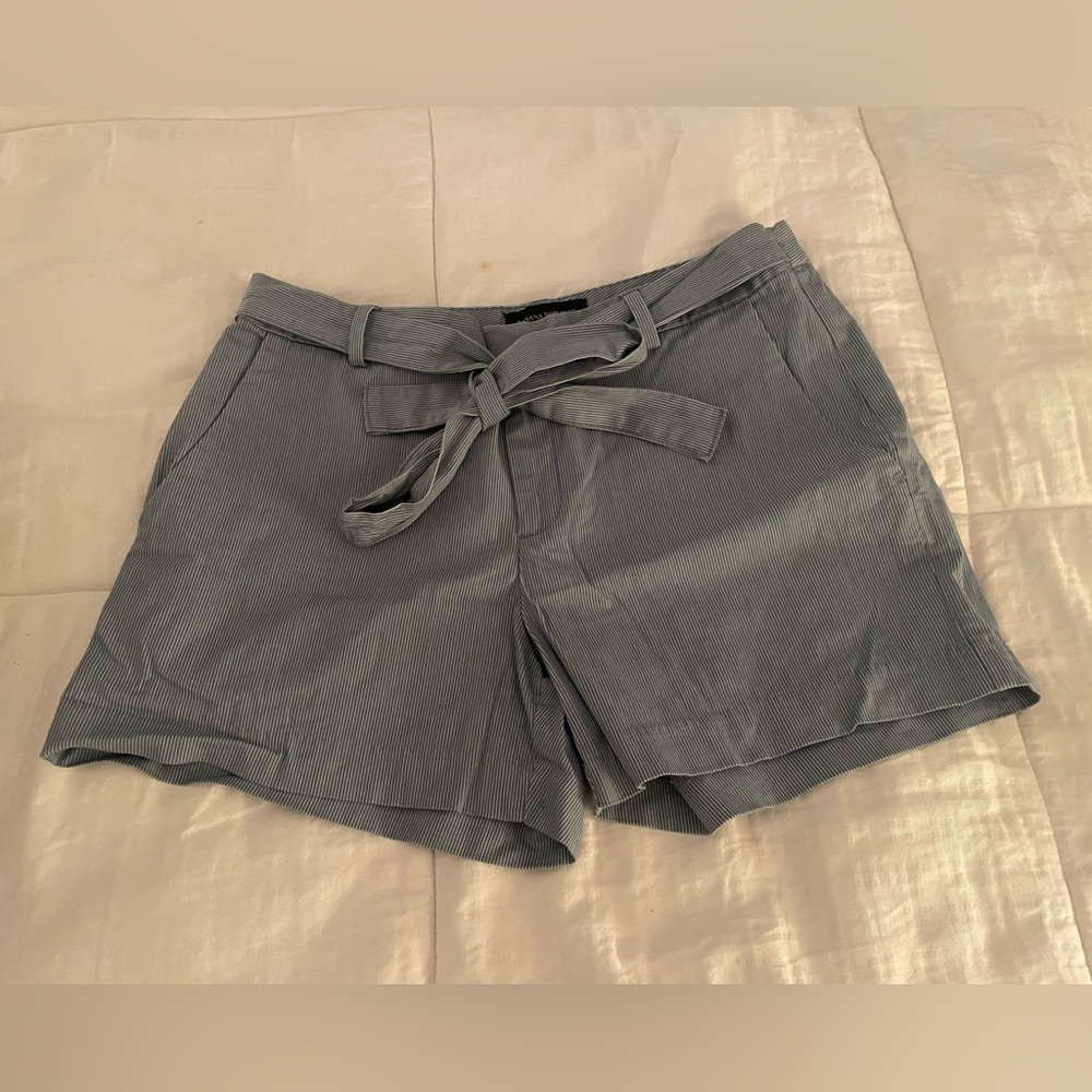 Banana Republic High Waist Blue and White Shorts